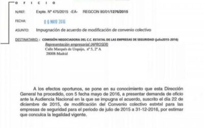 Convenio nacional 2015 a Julio 2016 irregular