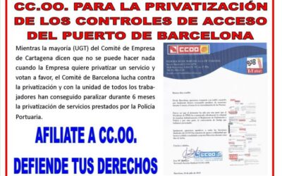 CCOO CONTRA LA SEGURIDAD PRIVADA