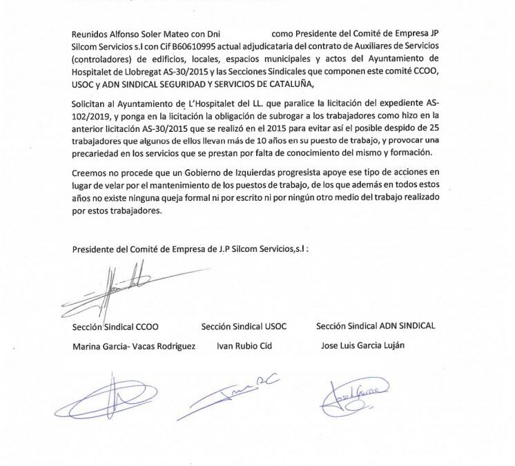TAMBIEN EL AYTO DE HOSPITALET?