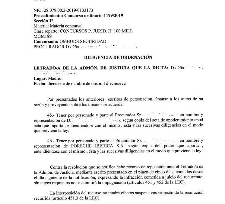 REUNIÓN OMBUDS, CONCURSAL Y SINDICATOS
