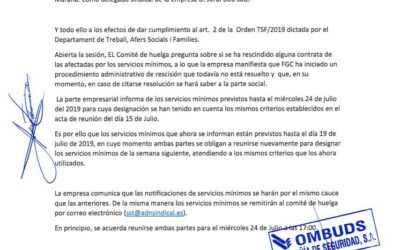 COMITE HUELGA OMBUDS INFORMA