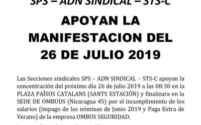 MANIFESTACIÓN OMBUDS 26 DE JULIO