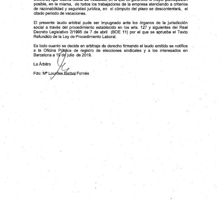 RETRASADAS LAS ELECCIONES OMBUDS BCN