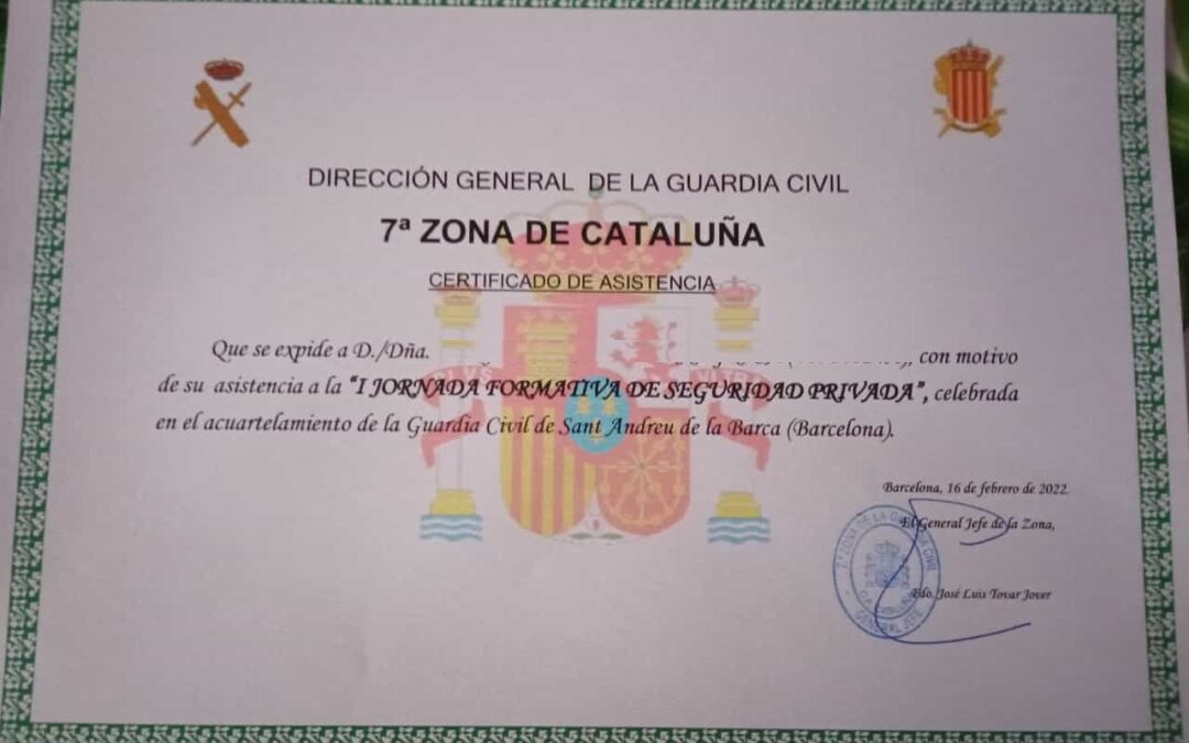 Queremos dar las gracias a la Guardia Civil