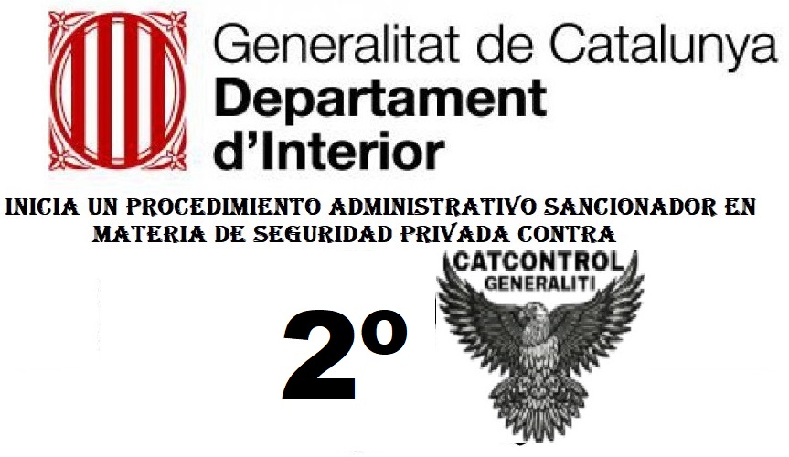 2º Incoación contra la empresa Cat Control Generaliti SL