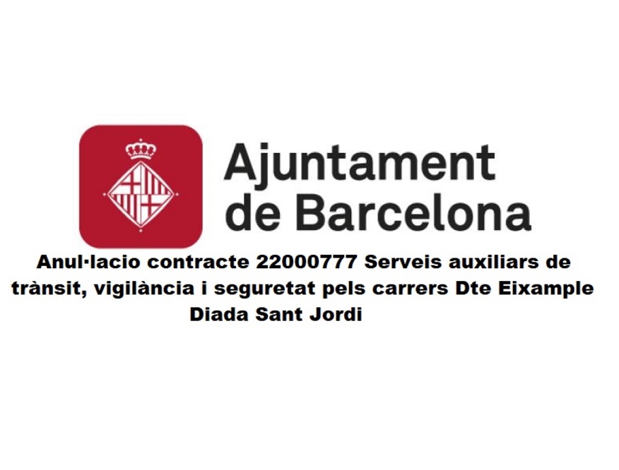 AYUNTAMIENTO DE BARCELONA, VUELVE A EQUIVOCARSE