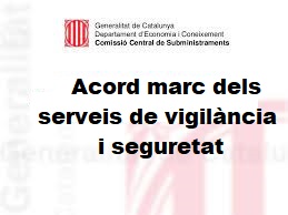 ACORDS MARCS DE LA GENERALITAT DE CATALUNYA Y DIPUTACIÓN DE BARCELONA
