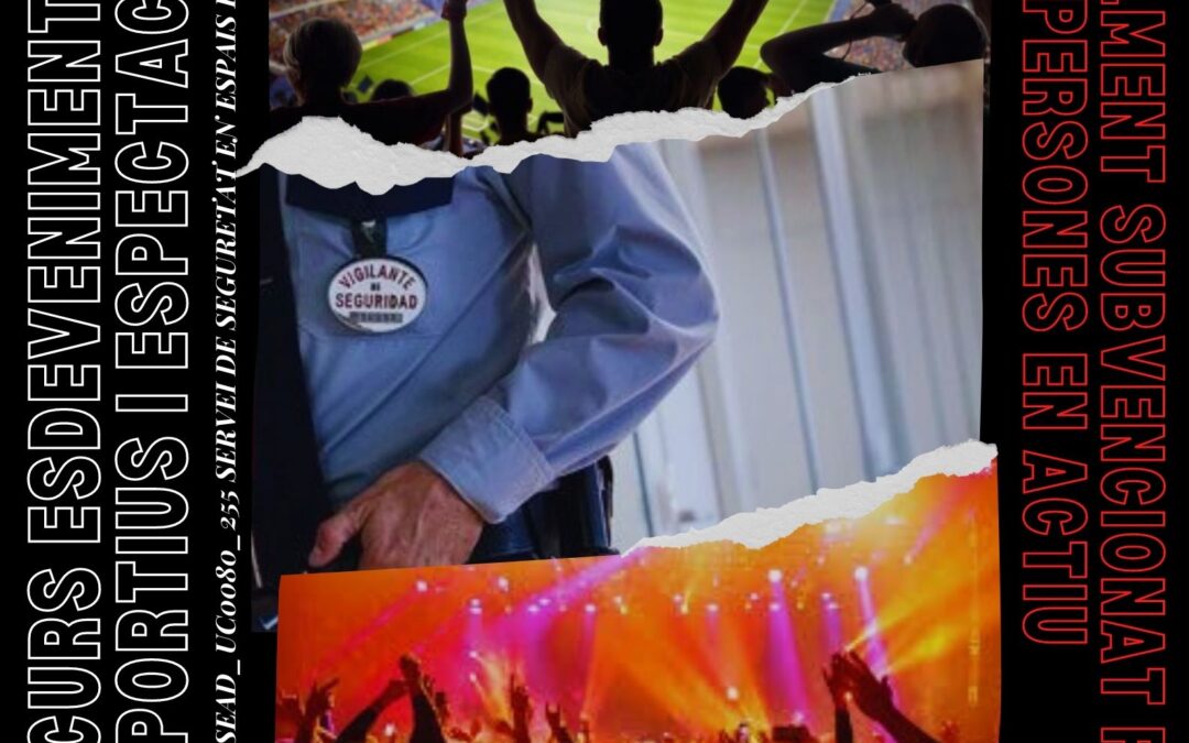 CURSOS GRATUITOS Eventos Deportivos y Espectáculos Públicos.