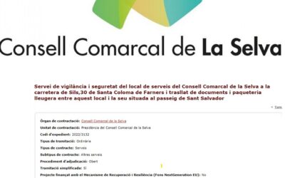 CONSELL COMARCAL DE LA SELVA, DESISTIDA