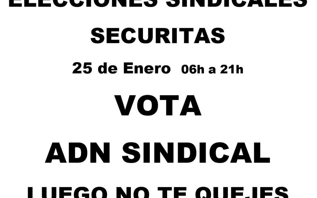 ANUNCIO VOTACIONES SECURITAS 25 ENERO