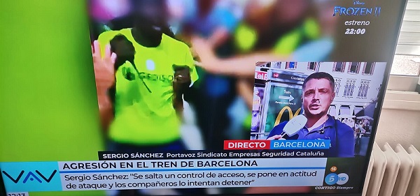 INCIDENTE EN RENFE – PLAZA CATALUÑA.  ADN SINDICAL SEGURIDAD Y SERVICIOS DE CATALUÑA DA LA CARA POR LOS COMPAÑEROS/AS