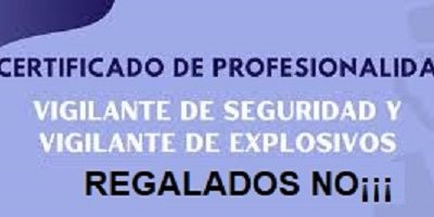 STOP A LOS REGALOS DE LOS CERTIFICADOS DE PROFESIONALIDAD