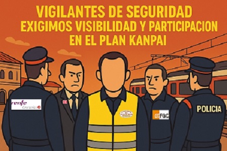 ADN Sindical de Seguridad y Servicios de Cataluña denuncia la invisibilidad y exclusión de los Vigilantes de Seguridad en el Plan Kanpai de Sabadell y Terrassa