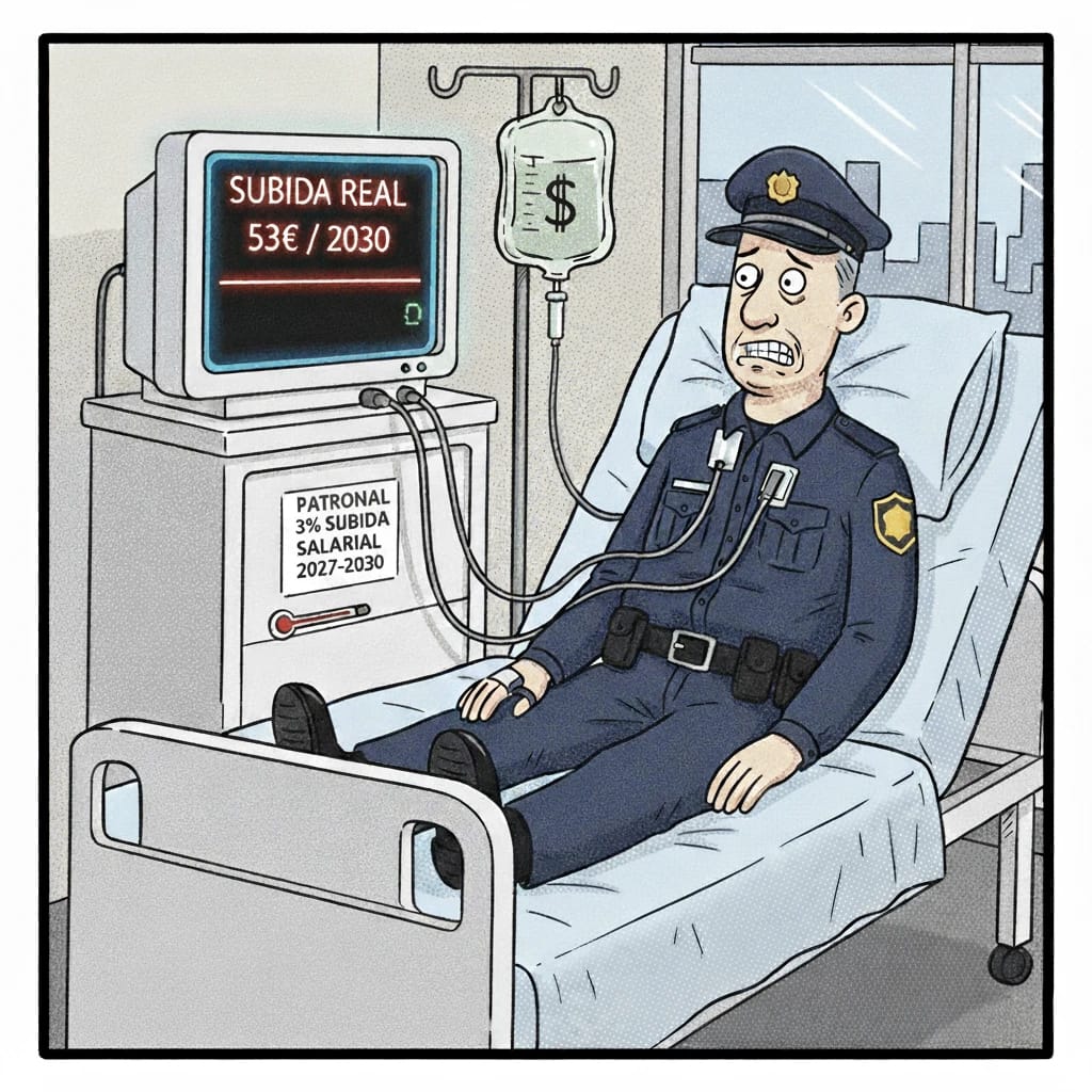 Análisis de la subida salarial tras el Acta 5 Seguridad Privada