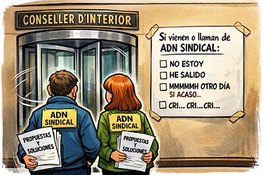 LA CONSELLERA DEL DEPARTAMENT D’INTERIOR QUEDA RETRATADA