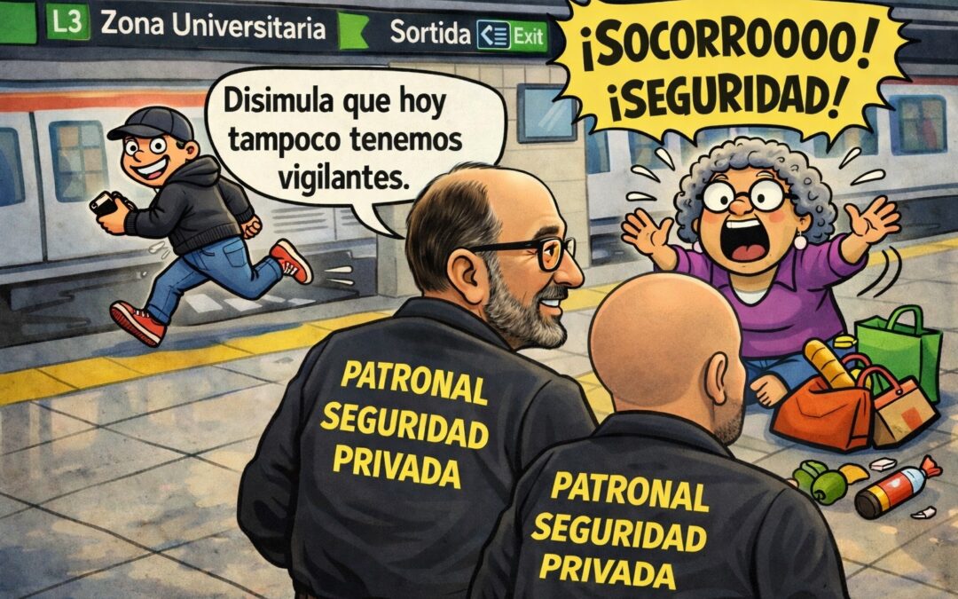 PROSEGUR PONE EN PELIGRO LA SEGURIDAD DEL METRO DE BARCELONA CON LOS DESCUBIERTOS