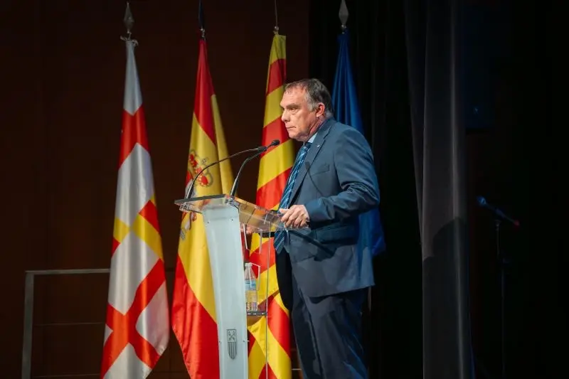 Momento del discurso de D. Joan Miquel Capell Manzanares