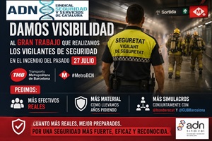 Los y las Vigilantes de Seguridad volvieron a estar donde más se les necesitaba